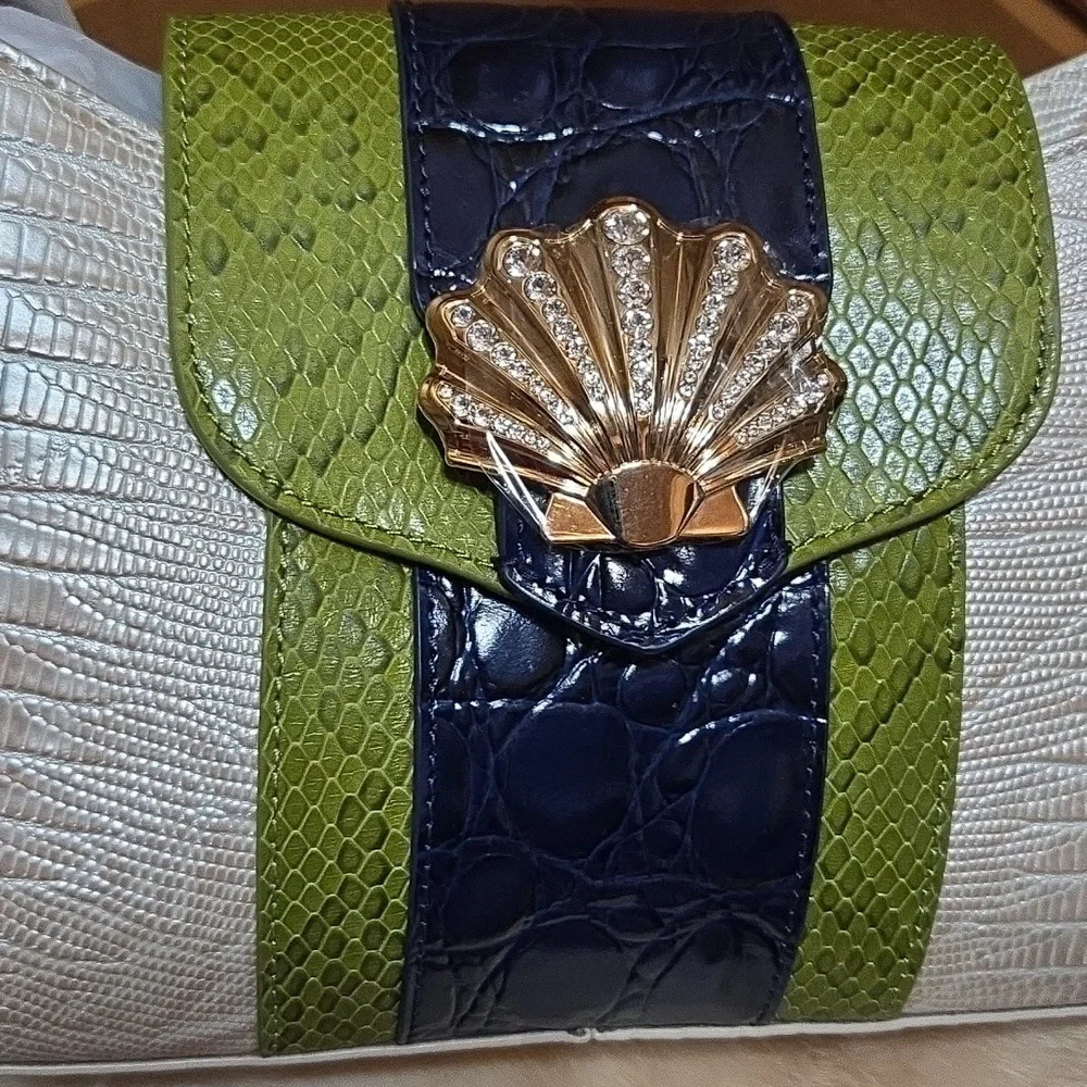 Brahmin Kyrie Multi Antiguo Genuine Leather Handbag NWT